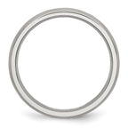 Brushed Comfort-Fit Wedding Band in Stainless Steel, 4mm
