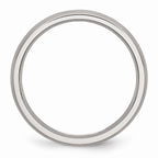 Brushed Comfort-Fit Wedding Band in Stainless Steel, 4mm