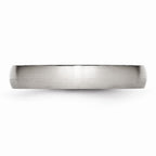 Brushed Comfort-Fit Wedding Band in Stainless Steel, 4mm