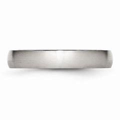 Sophia Jewelers Stainless Steel Brushed Wedding Band Engravable Comfort Fit
