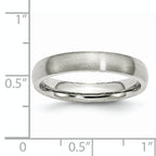 Brushed Comfort-Fit Wedding Band in Stainless Steel, 4mm