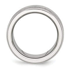 Stainless Steel Multirow 13mm CZ Ring