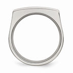 Sophia Jewelers Polished Stainless Steel 8mm Wedding Band Elegant Design