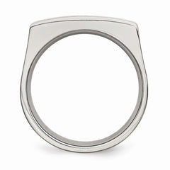 Sophia Jewelers Polished Stainless Steel 8mm Wedding Band Elegant Design