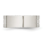 Stainless Steel Brushed and Polished Signet Ring
