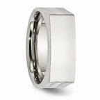 Sophia Jewelers Polished Stainless Steel 8mm Wedding Band Elegant Design