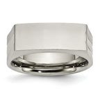Sophia Jewelers Polished Stainless Steel 8mm Wedding Band Elegant Design