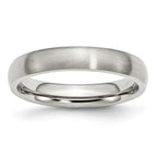Brushed Comfort-Fit Wedding Band in Stainless Steel, 4mm