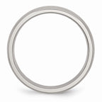 Brushed Comfort-Fit Wedding Band in Stainless Steel, 5mm