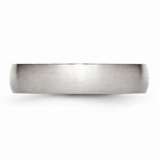 Brushed Comfort-Fit Wedding Band in Stainless Steel, 5mm