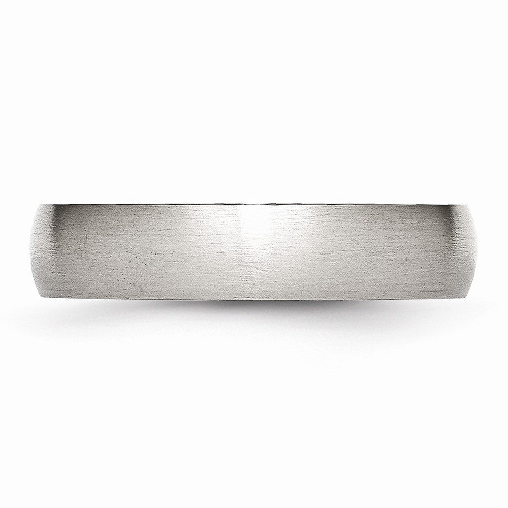 Brushed Comfort-Fit Wedding Band in Stainless Steel, 5mm