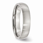 Brushed Comfort-Fit Wedding Band in Stainless Steel, 5mm