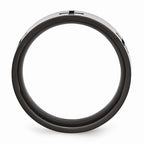 Crosses Wedding Band in Stainless Steel, 7mm