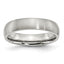 Brushed Comfort-Fit Wedding Band in Stainless Steel, 5mm