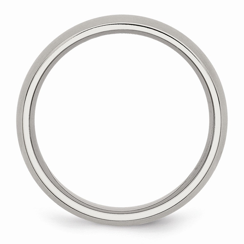Sophia Jewelers Brushed Stainless Steel Comfort Fit 6mm Wedding Band