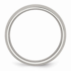 Sophia Jewelers Brushed Stainless Steel Comfort Fit 6mm Wedding Band