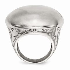 Sophia Jewelers Stainless Steel Matte Textured Fashion Ring for Modern Elegance