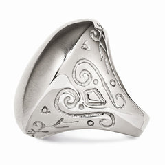 Sophia Jewelers Stainless Steel Matte Textured Fashion Ring for Modern Elegance