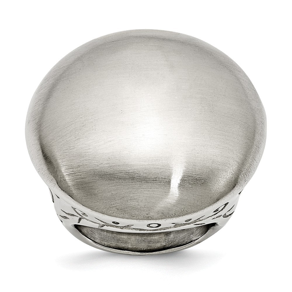 Sophia Jewelers Stainless Steel Matte Textured Fashion Ring for Modern Elegance