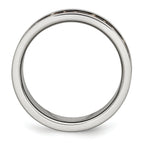 Crosses Ring in Stainless Steel with Brown IP Plating, 8mm