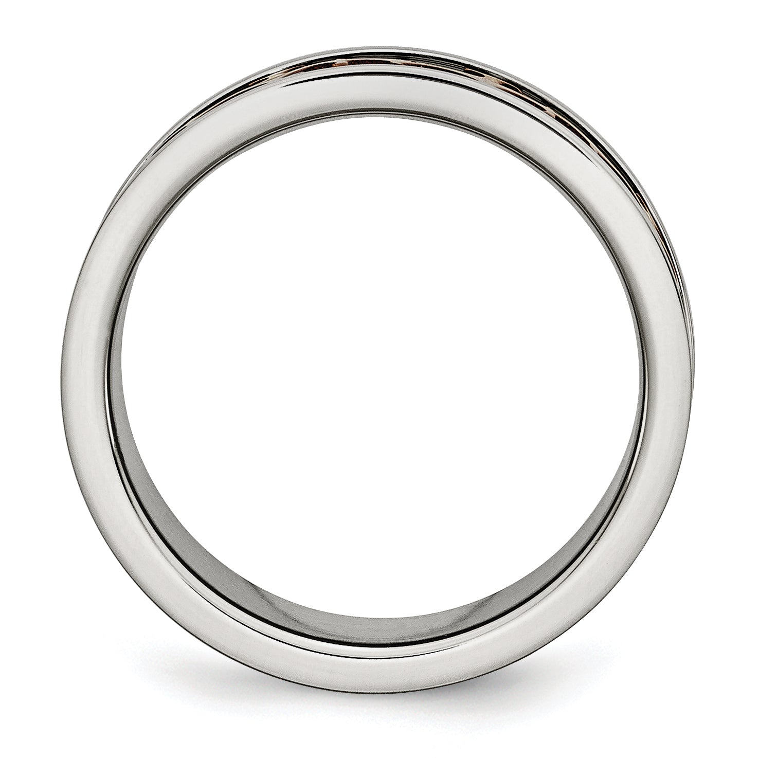 Crosses Ring in Stainless Steel with Brown IP Plating, 8mm