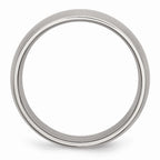 Brushed Comfort-Fit Wedding Band in Stainless Steel, 7mm
