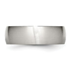 Stainless Steel Brushed 7mm Half Round Band