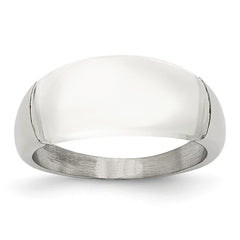 Stainless Steel 8mm Cats Eye Ring