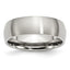 Brushed Comfort-Fit Wedding Band in Stainless Steel, 7mm