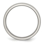 Comfort-Fit Half-Round Wedding Band in Stainless Steel, 4mm