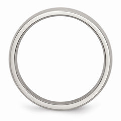 Sophia Jewelers Stainless Steel Domed Wedding Band Engravable Polished Finish