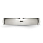Comfort-Fit Half-Round Wedding Band in Stainless Steel, 4mm