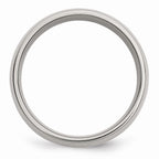 Sophia Jewelers 14K Gold Inlay Stainless Steel Wedding Band Engravable