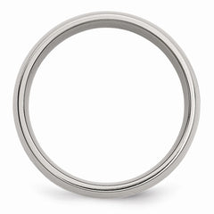 Sophia Jewelers 14K Gold Inlay Stainless Steel Wedding Band Engravable - 6 - 6