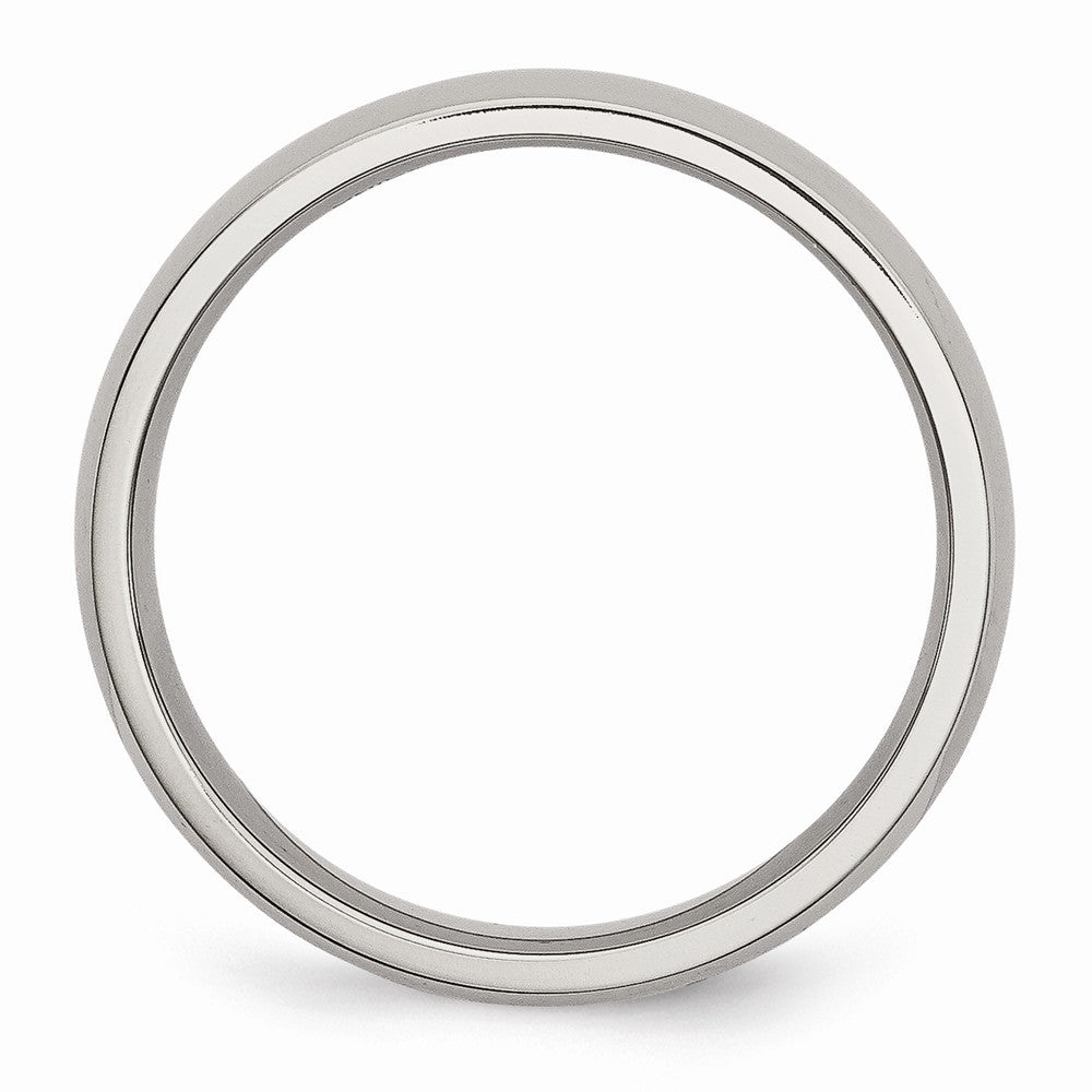 Half-Round Comfort-Fit Wedding Band in Stainless Steel, 5mm