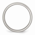 Half-Round Comfort-Fit Wedding Band in Stainless Steel, 5mm