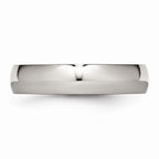 Half-Round Comfort-Fit Wedding Band in Stainless Steel, 5mm