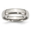 Half-Round Comfort-Fit Wedding Band in Stainless Steel, 5mm