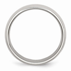 Sophia Jewelers 6mm Polished Comfort Fit Stainless Steel Wedding Band Engravable