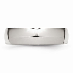 Sophia Jewelers 6mm Polished Comfort Fit Stainless Steel Wedding Band Engravable