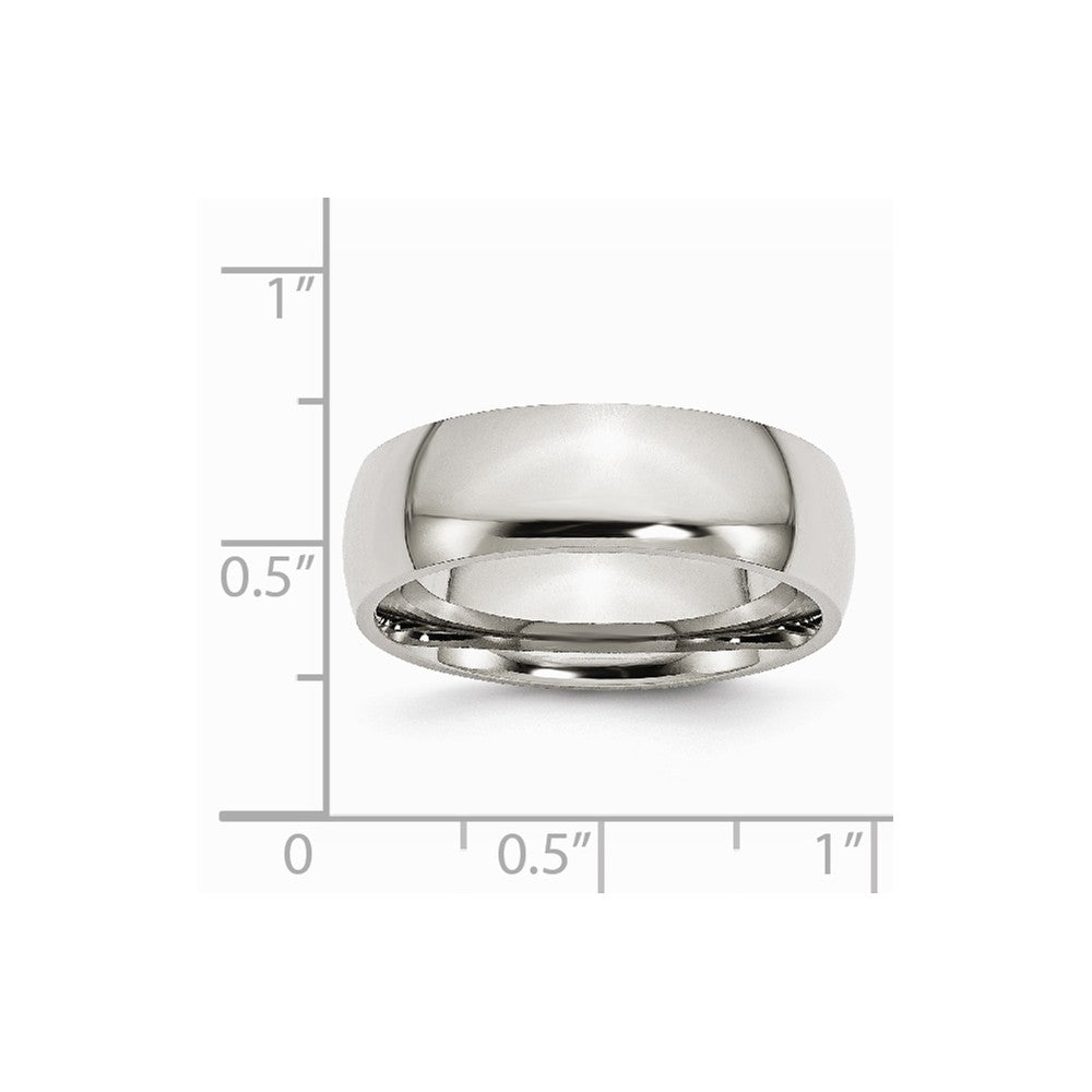 Stainless Steel 7mm Polished Band