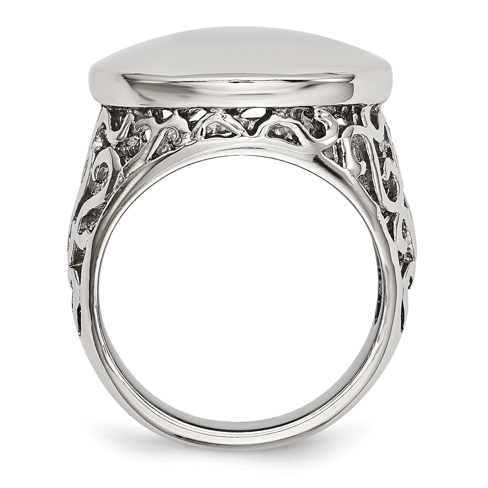 Stainless Steel Polished Circle Ring Secondary image