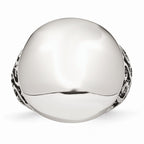 Stainless Steel Fashion Ring with Polished Finish for Modern Elegance