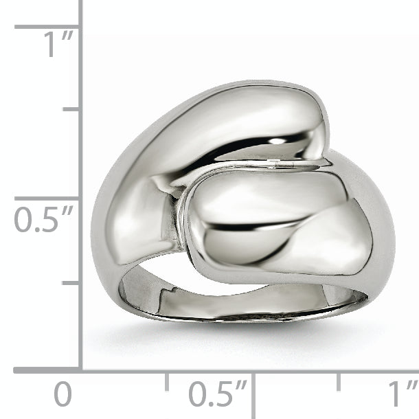 Stainless Steel Polished Size 8 Ring