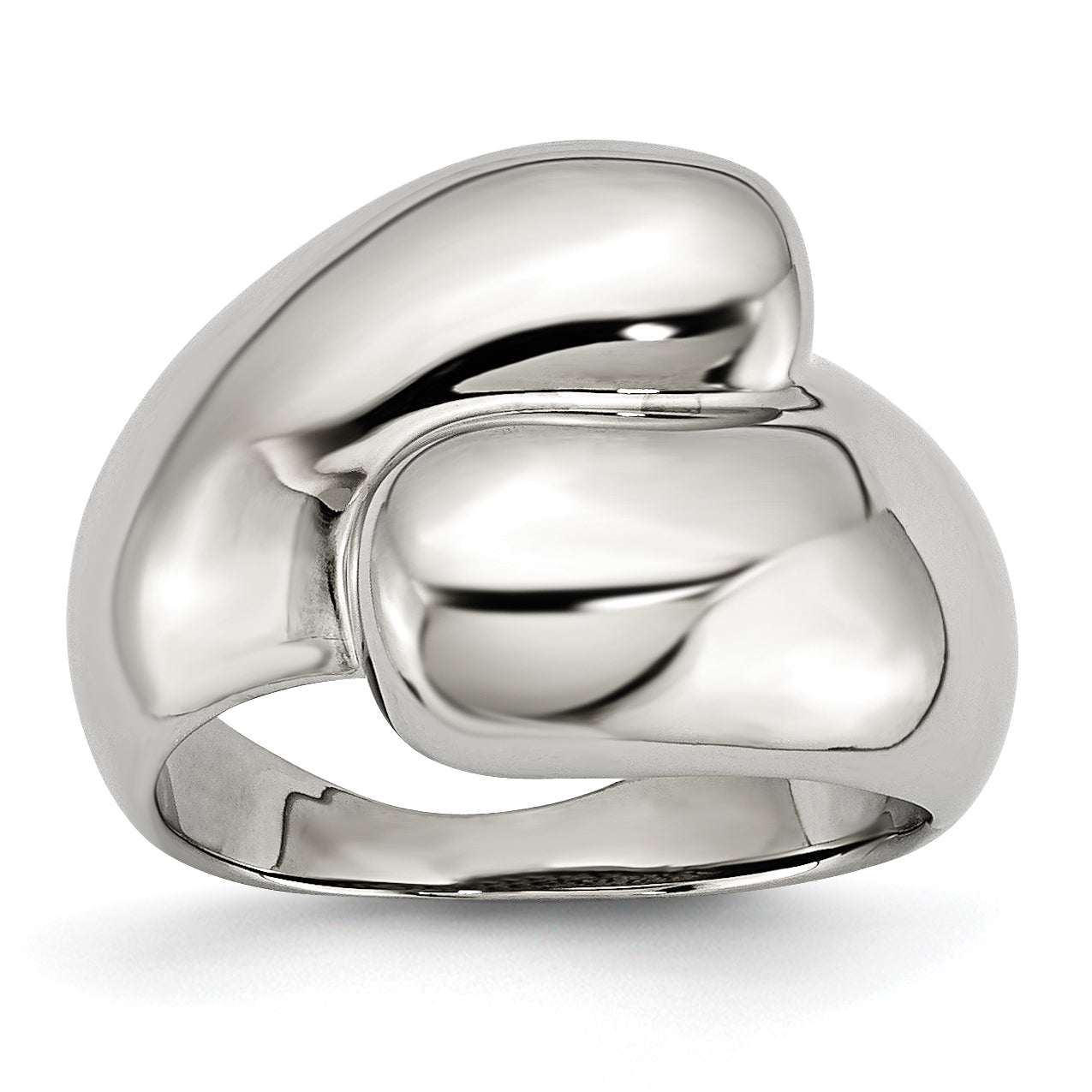 Stainless Steel Polished Size 8 Ring Main image