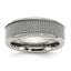 Stainless Steel Mesh Ring with Polished Finish, 8mm Band, Engravable, Unisex