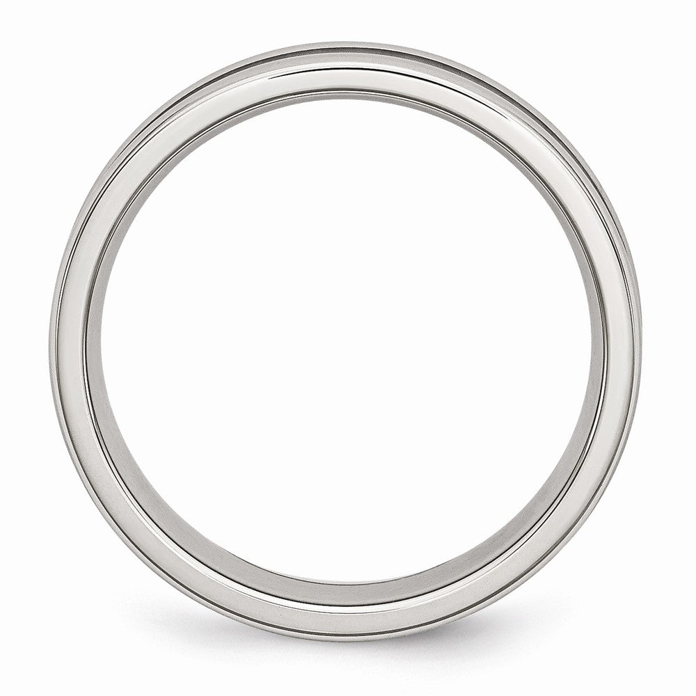 Sophia Jewelers 6mm Stainless Steel Ring with Black Carbon Fiber Inlay, Engravable Elegance Secondary image