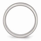 Sophia Jewelers 6mm Stainless Steel Ring with Black Carbon Fiber Inlay, Engravable Elegance