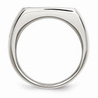 Sophia Jewelers Polished Antiqued Stainless Steel Cross Ring Unisex