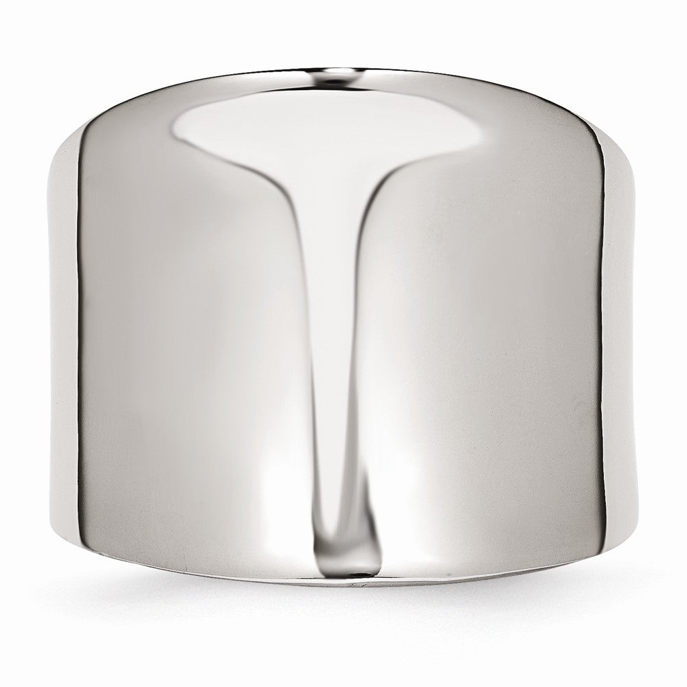 Sophia Jewelers Stainless Steel Polished Band Elegant Unisex Ring